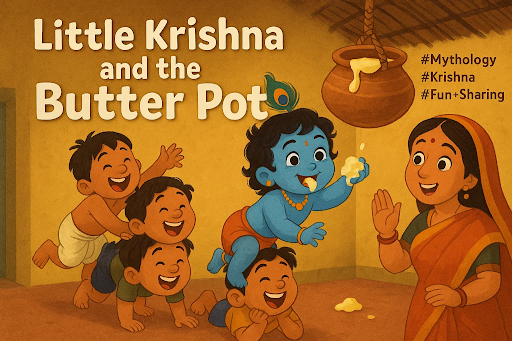 Little Krishna and the Butter Pot
