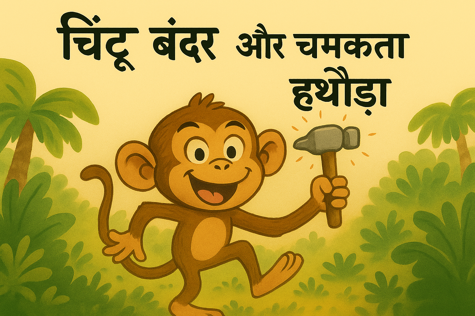 चिंटू बंदर और चमकता हथौड़ा